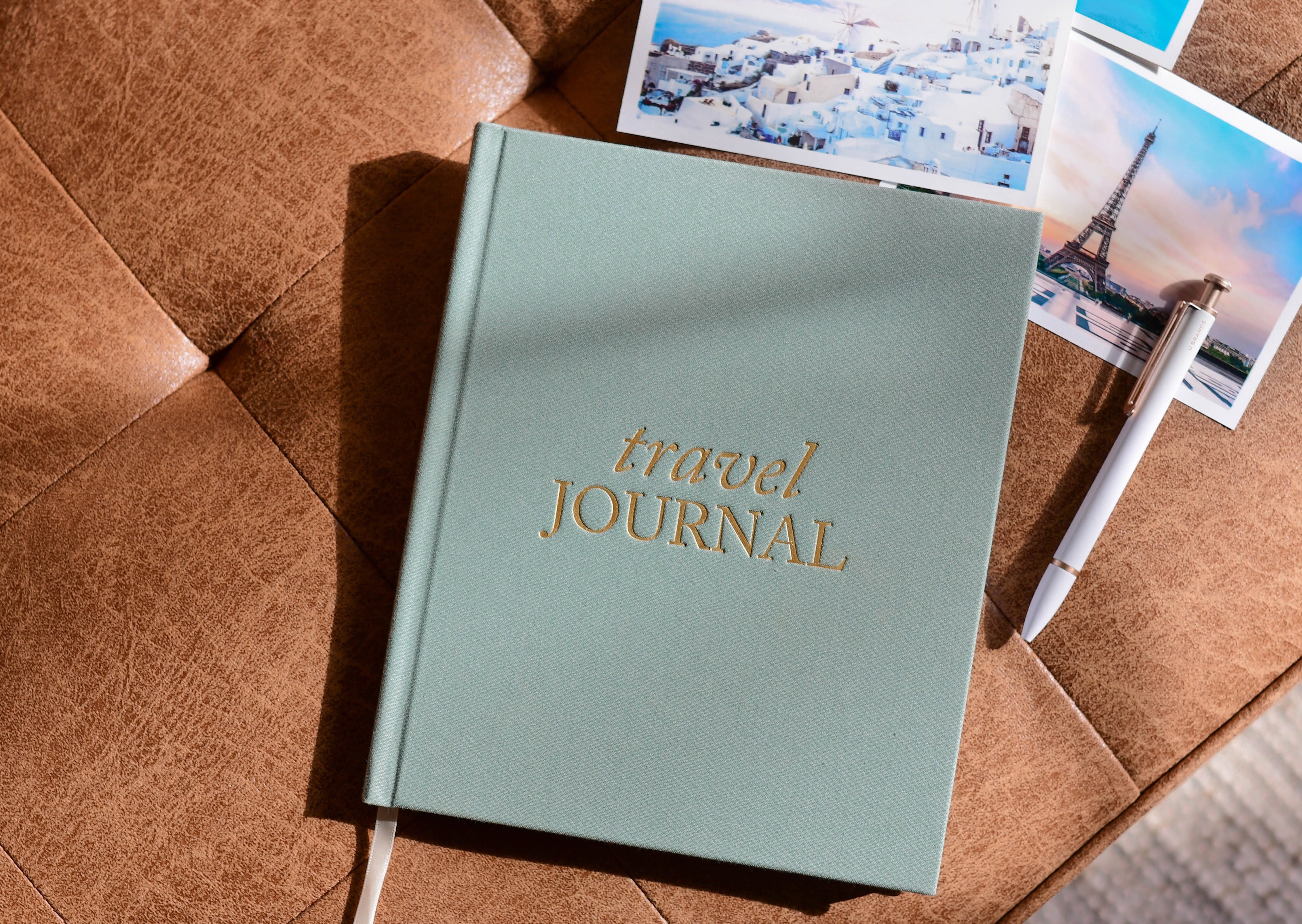 United States Travel Journal Atlas Leather Cover 4x6