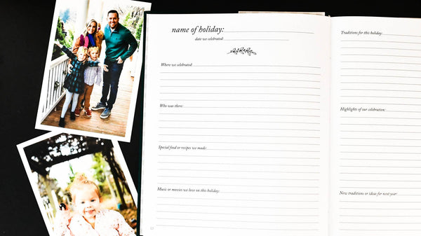 Holiday Memory Book and Scrapbook Album by Duncan & Stone Paper Co.