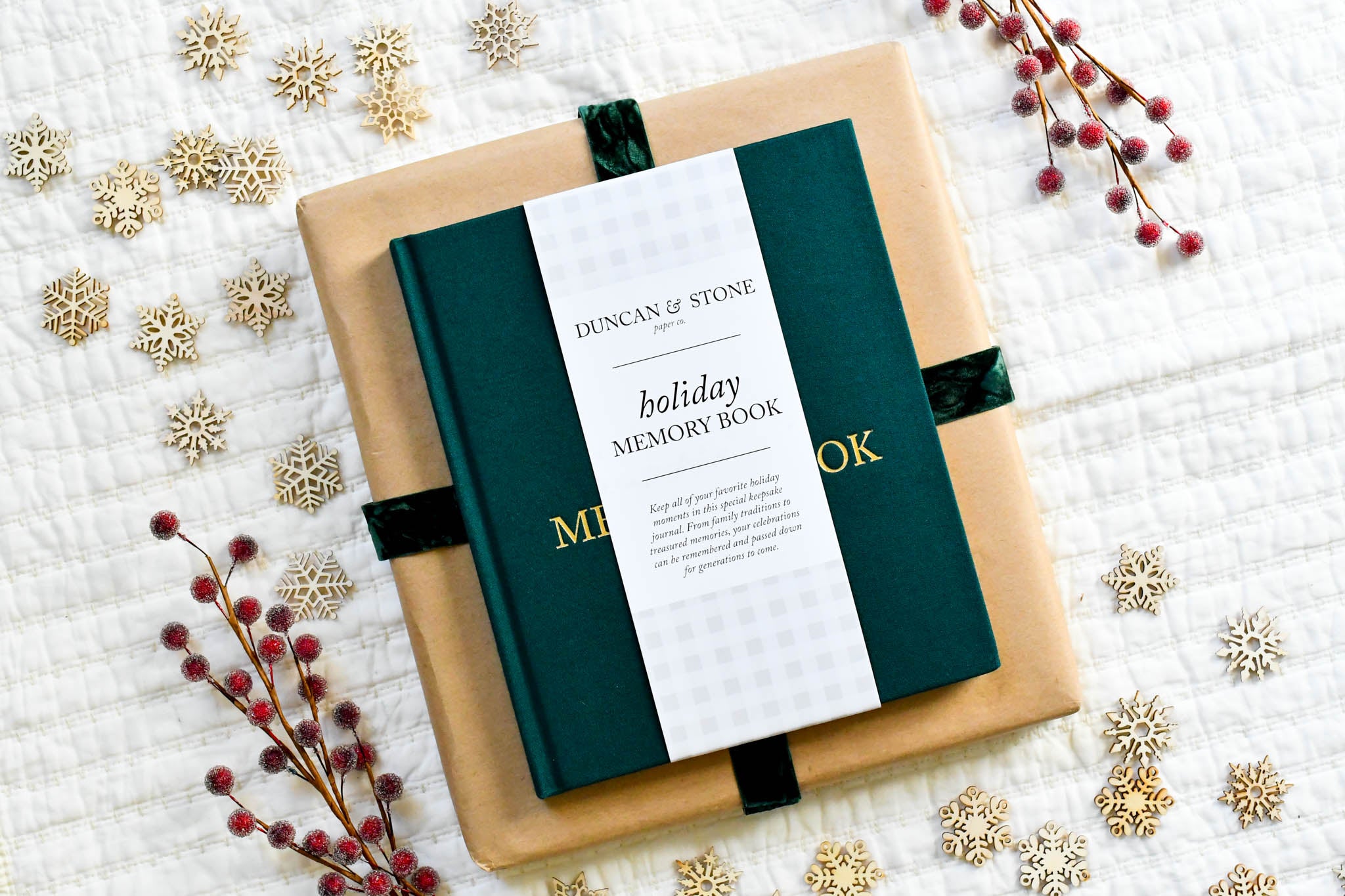 Christmas Memories Book with Personalized Embossing